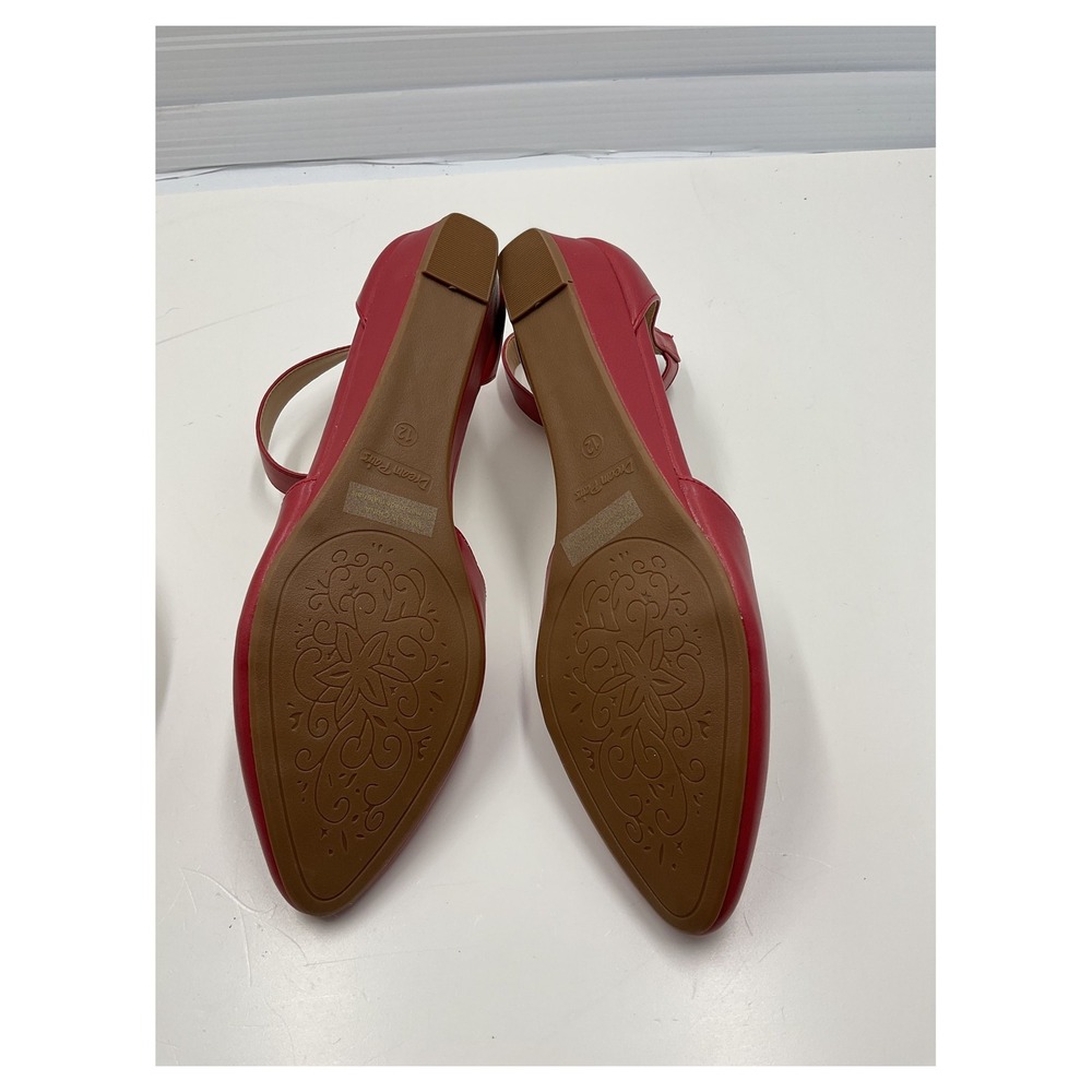 Dream Pairs Women's Red d'Orsay Ankle Strap Sandals Size 12 - Picture 2 of 4